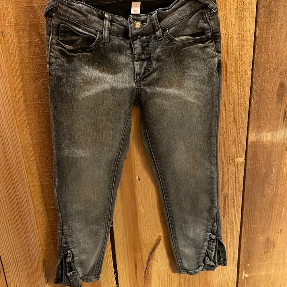 Super cute black/gray jeans with fun details